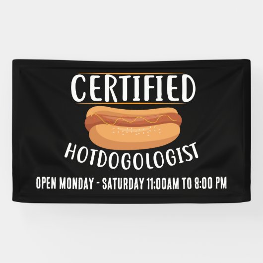 Coole Hotdog-Anbieter oder Geschäftszeichen hinzuf Banner (Horizontal)