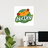coole Hotdog-Anbieter Poster (Heimbüro)