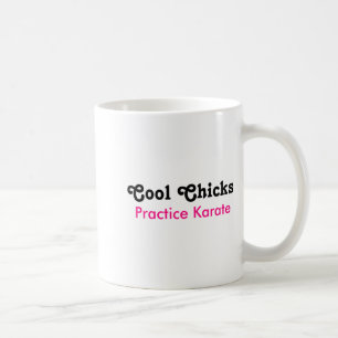 Coole Hühner üben Karate T-Shirt Kaffeetasse