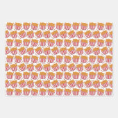 coole Hühnereisen-Muster Fast Food Geschenkpapier Set (Vorderseite 3)