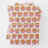 coole Hühnereisen-Muster Fast Food Geschenkpapier Set (Beispiel)