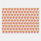 coole Hühnereisen-Muster Fast Food Geschenkpapier Set (Vorderseite)