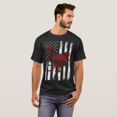 Coole Hühnerflagge T-Shirt (Vorne ganz)