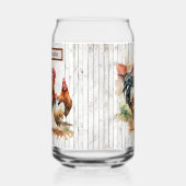 Coole Hühnerliebhaber Name hinzufügen Dosenglas (Links)