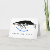 Coole Humpback WHALE - Gefährdete Tiergrafik Karte (Vorderseite)