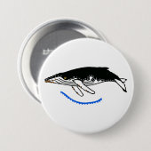 Coole Humpback WHALE Wildlife - Natur - Button (Vorne & Hinten)