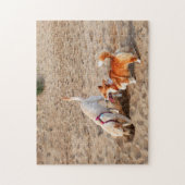 coole Hunde am Strand Puzzle (Vertikal)