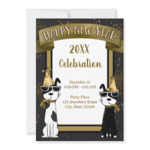 Coole Hunde Frohes Neues Jahr