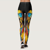 Coole Hunde-Leggings - Spaß Leggings (Rückseite)