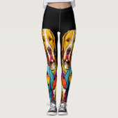 Coole Hunde-Leggings - Spaß Leggings (Vorderseite)