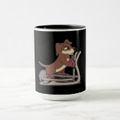 Coole Hunde Lieben Workout Tasse (Zentrum)