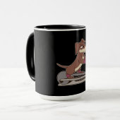 Coole Hunde Lieben Workout Tasse (Vorderseite Links)