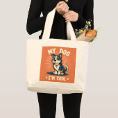 Coole Hundeenergie Jumbo Stoffbeutel (Vorderseite (Produkt))