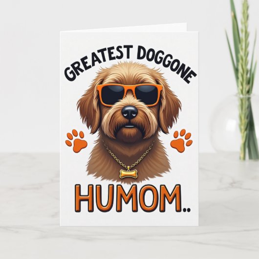 Coole Hundemutter-Tag-Karte Karte (Vorderseite)