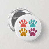 Coole Hundepapierdrucke Button (Vorne & Hinten)