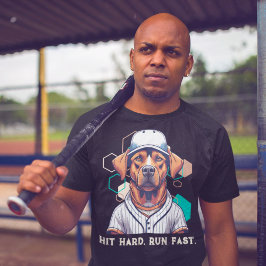 Coole Hundeschenke für Baseball-Spieler Liebespaar T-Shirt