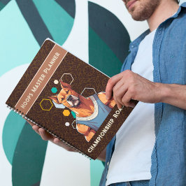 Coole Hundeschenke für Basketball-Liebhaber Traine Notizblock