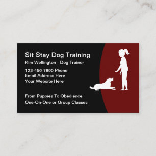 Coole Hundetraining moderne Visitenkarten Visitenkarte