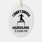 Coole Hurdling Entwürfe Keramik Ornament (Rechts)