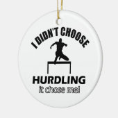 Coole Hurdling Entwürfe Keramik Ornament (Links)
