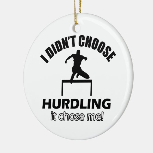 Coole Hurdling Entwürfe Keramik Ornament (Links)