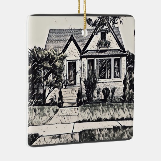 Coole Hütte Keramikornament (Rechts)