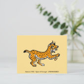 Coole Iberische LYNX- gefährdete Tiere - Wildtiere Postkarte (Stehend Vorderseite)