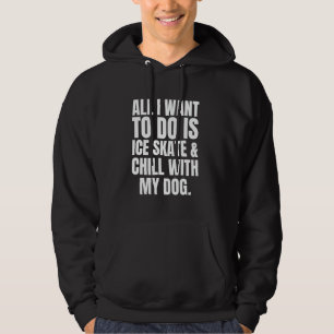Coole Ice Skaten Art for Girls Women Skater Abbild Hoodie