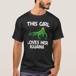 Coole Iguana für Mädchen Kinder Lizard Reptile Her T-Shirt