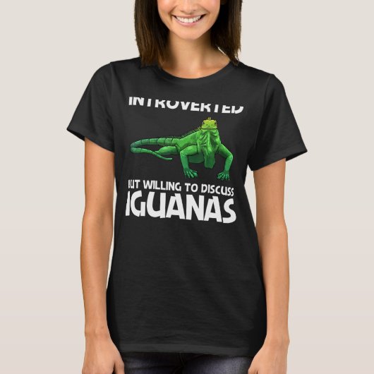 Coole Iguana für Männer Lizard Reptile Herpeto T-Shirt (Vorderseite)