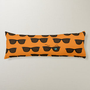 Coole ikonische winkS schwarze Sonnenbrille Muster Seitenschläferkissen