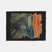 Coole Illustration Berühmtes Gemälde Berühmtes Gem Fleecedecke (Vorderseite (Horizontal))