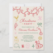 Coole Illustration der Moderne Einladung (Vorderseite)