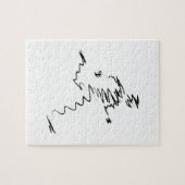 Coole Illustration des Läufers Puzzle (Horizontal)