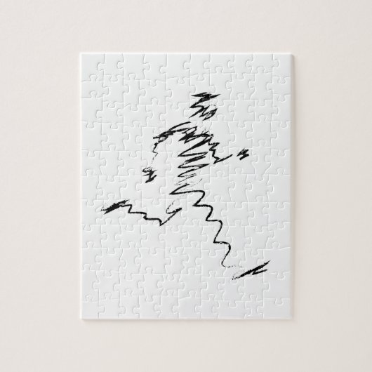 Coole Illustration des Läufers Puzzle (Vertikal)