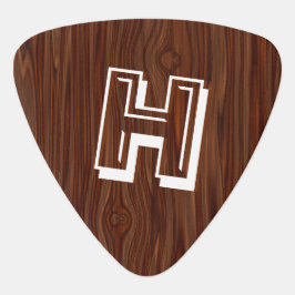 Coole Imitate Braun Holz Weiß Mit Monogramm Angewo Plektrum