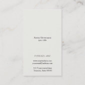 Coole Imitate Goldfolie und Weiß 4 Streifen Modern Visitenkarte (Rückseite)