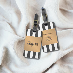 Coole Imitate Graue Streifen Gepäckanhänger