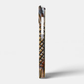 Coole Imitate Holztextur Sonnenblumen Foto kräftig Case-Mate iPhone Hülle (Rückseite / Links)