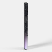 Coole Imitate Lashes Schwarzer Glitzer Ombre Case-Mate iPhone Hülle (Rückseite / Rechts)