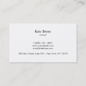 Coole Imitate Rose Goldfolie gestreift Modernes Ho Visitenkarte (Rückseite)