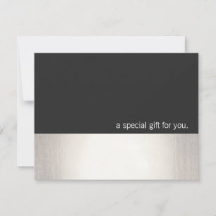 Coole Imitate Silver Strip Modernes Geschenkgutach