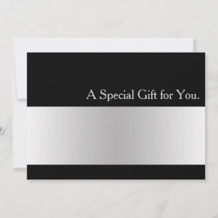 Coole Imitate Silver Strip Modernes Geschenkgutach
