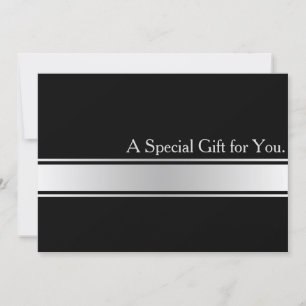 Coole Imitate Silver Strip Modernes Geschenkgutach