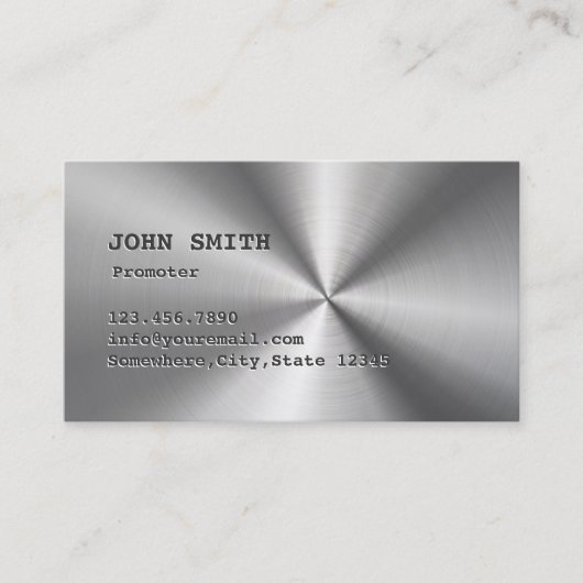 Coole Imitate - Stainless Steel Promoter Business  Visitenkarte (Vorderseite)