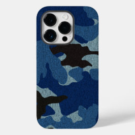 Coole Imitate Stoffuntergrund Blau Camouflage Must Case-Mate iPhone Hülle