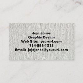 Coole Imitate Weißholz Schwarz Visitenkarte