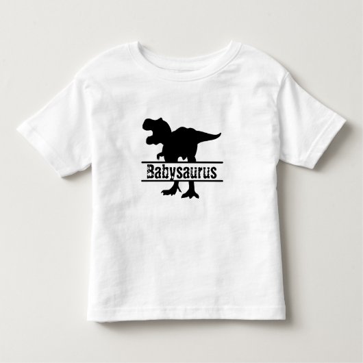 coole individuell anpassbare Babysaurus-Familie Di Kleinkind T-shirt (Vorderseite)