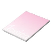 Coole, individuell einstellbare rosa Farbbreite Om Notizblock (Rotiert)