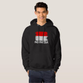 Coole indonesische Flagge Hoodie (Vorne ganz)